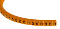 812-1439 RS PRO Snap On Cable Markers, Black on Orange, Pre-printed "D", 4 → 5mm Cable