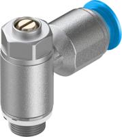 grlz-18-qs-8-d Festo GRLZ Series Tube Flow Regulator, 8mm Tube Inlet Port x G 1/8 Male Outlet Port, 193159