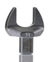 7684560 Gedore 7112 Series Open Ended Insert Spanner Head, 18 mm, 9 x 12mm Insert, Chrome Finish