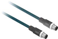 xzcr1511041c2 Telemecanique Sensors Straight Male 4 way M12 to Straight Female 4 way M12 Sensor Actuator Cable, 2m