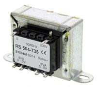 504-735 RS PRO 12VA 2 Output Chassis Mounting Transformer, 5V ac, IEC 61558-2-6