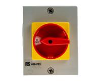 466-233 RS PRO 4P Pole DIN Rail Isolator Switch - 25A Maximum Current, 11kW Power Rating, IP65