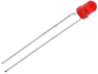 tllr4401 Vishay2.4 V Red LED 3mm Through Hole, TLLR4401