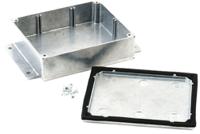 483-c120 Deltron 483 Series Silver Die Cast Aluminium Enclosure, IP66, IP67, IP68, Flanged, Silver Lid, 150 x 100.2 x 36mm