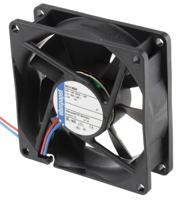 8414ngm ebm-papst 8400 N Series Axial Fan, 24 V dc, DC Operation, 58m³/h, 1.4W, 58mA Max, 80 x 80 x 25mm