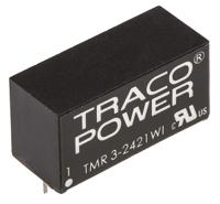 tmr-3-2421wi TRACOPOWER TMR 3WI DC-DC Converter, ±5V dc/ ±300mA Output, 9 → 36 V dc Input, 3W, Through Hole, +85°C Max Temp