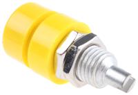 930166103 Hirschmann Test & Measurement Yellow Female Banana Socket, 4 mm Connector, Solder Termination, 32A, 30 V ac, 60V dc,