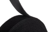 890-4187 RS PRO Black Hook & Loop Tape, 20mm x 10m