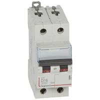 408015 Legrand Circuit Breaker, 2P, 16A Curve D, 400V AC, 10 kA Breaking Capacity