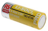 183-5726 RS PRO Lithium Thionyl Chloride 3.6V, A Battery