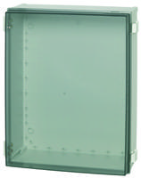 cab-pc-403018-t Fibox CAB Series Polycarbonate Wall Box, IP65, Viewing Window, 400 mm x 300 mm x 180mm