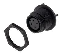 px041304s Bulgin Circular Connector, 4 Contacts, Rear, Miniature Connector, Socket, Female, IP68, Buccaneer 400 Series