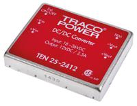 ten-25-2412 TRACOPOWER TEN 25 DC-DC Converter, 12V dc/ 2.5A Output, 18 → 36 V dc Input, 25W, Through Hole, +85°C Max Temp