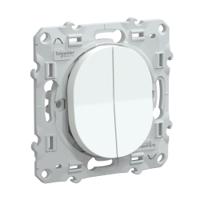 s320285 Schneider Electric White, 2 Way, 1 Gang, Ovalis C Series