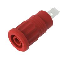 3294-r Electro PJP Red Female Banana Socket, 4 mm Connector, Press Fit Termination, 36A, 1kV, Nickel Plating