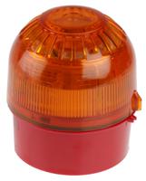 pss-0096 Klaxon PSS Series Amber Sounder Beacon, 110 → 230 V ac, IP65, Base Mount, 102dB at 1 Metre