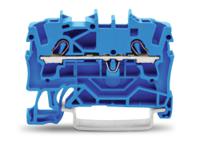 2002-1204 WAGO  TOPJOB S, 2002 Series Blue, 2.5mm², Single-Level, Push-In Cage Clamp Termination, ATEX, IECEx