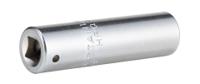 01640024 STAHLWILLE 1/4 in Drive 3/8in Deep Socket, 12 point, 50 mm Overall Length