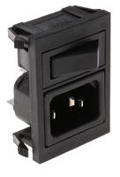 bzv03z000001 Bulgin C14 Snap-In IEC Connector Male, 10A, 250 V