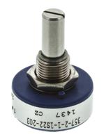 357b2203mab251s22 Vishay 357 20kΩ Rotary Potentiometer 1-Gang Panel Mount, 357B2203MAB251S22