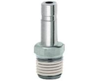 101150618 Norgren PNEUFIT 10 Series Straight Threaded Adaptor, R 1/8 Male to Push In 6 mm, Threaded-to-Tube Connection Style,