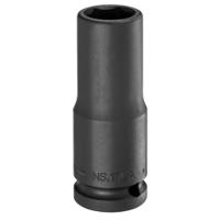 ns8la Facom 8mm, 1/2 in Drive Impact Socket, 78 mm length
