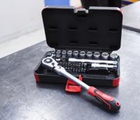 253-166 RS PRO 40-Piece Metric 3/8 in Standard Socket/Bit Set with Ratchet