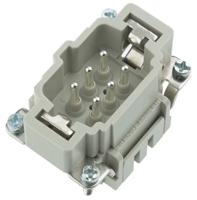 09330062616 HARTING Heavy Duty Power Connector Insert, 16A, Male, Han ES Series, 6 + E Contacts