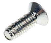 483-1280 RS PRO Bright Zinc Plated Steel Countersunk Head Thread Forming Screw, M4 x 12mm Long