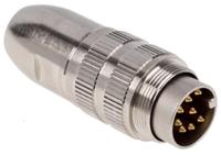 0332-08 Lumberg 8 Pole Din Plug, DIN EN 60529, 5A, 60 V ac IP68, Male, Cable Mount