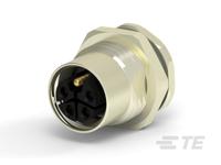 t4141l12051-000 TE Connectivity Circular Connector, 4 Contacts, Panel, M12 Connector, Socket, Female, IP67, M12 Series