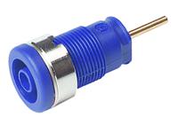 972359102 Hirschmann Test & Measurement Blue Female Banana Socket, 4 mm Connector, Solder Termination, 24A, 1000V ac/dc, Gold