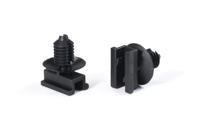 155-03800 HellermannTyton Black Nylon connection clip, 7mm Max. Bundle