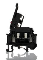 3000540 Phoenix Contact UK 5-HESILED 24 N Series Black Fused DIN Rail Terminal, 0.2 → 6mm², Single-Level, Screw