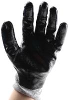 gh37010 Polyco Healthline GH370 Black String Knit Work Gloves, Size 10, Nitrile Coating