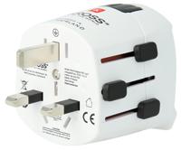 skr-0073rs SKROSS Europe to Australia, China, UK, US Travel Adapter, Rated At 6.3A