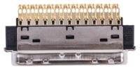 10150-3000pe 3M Male 50 Pin Straight Cable Mount SCSI Connector 2.54mm Pitch, Solder
