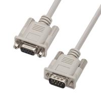 cs2n9mf-25 L-Com Male 9 Pin D-sub to Female 9 Pin D-sub Cable assembly, 25ft PVC