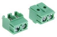1935161 Phoenix Contact PT 1.5/2-5.0-H Series PCB Terminal Block, 2-Contact, 5mm Pitch, Through Hole Mount, 1-Row, Screw