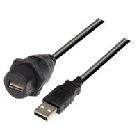 wpusbax-1m L-Com USB 2.0, Male USB to Male USB A, 1m