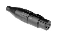 ac3fcp Amphenol Industrial Cable Mount XLR Connector, Female, IP40, 133 V, 3 Way, Silver Plating