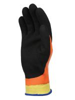 sho406 Showa 406 Orange Nylon, Polyester Work Gloves, Size 9, Latex Coating