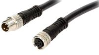 1200878350 Brad from Molex Female 4 way Threaded to Male 4 way M8 Sensor Actuator Cable, 2 m