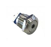 mav01203d1am024 Bulgin MAV0120 Series Illuminated Push Button Switch, Momentary, Panel Mount, 12mm Cutout, SPST, Amber LED, 36V dc, IP67