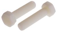 232-6882 RS PRO Plain Nylon, Hex Bolt, M10 x 40mm