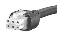 245135-0605 Molex 6 Way Female Mini-Fit Jr. to 6 Way Female Mini-Fit Jr. Wire to Board Cable, 500mm