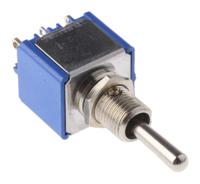 5648a APEM Toggle Switch, Panel Mount, On-Off-(On), DPDT, Solder Terminal