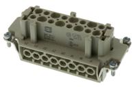 09330162711 HARTING Heavy Duty Power Connector Insert, 16A, Female, Han E Series, 32 Contacts