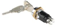 srl5js2850 Lorlin Key Switch, DP-CO, 1 A @ 24V ac dc / 115V ac 2-Way Common-Key