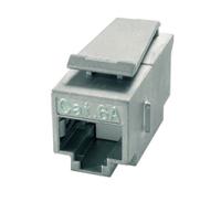 j00029a0061 Telegartner Single-Port RJ11, RJ12, RJ45 Ethernet Coupler, Cat6a, Shielded